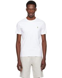 Polo Ralph Lauren - T-shirt blanc à coupe classique - Lyst