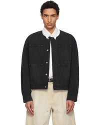 WOOYOUNGMI - Collarless Dyed Jacket - Lyst