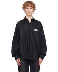 Balenciaga - Masking Tape Long Sleeve Large Fit Shirt - Lyst