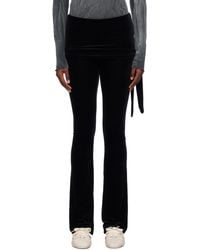 OPEN YY - Velvet Skirt Layered Lounge Pants - Lyst