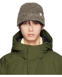 Norse Projects - Brown & Beige Rib Beanie - Lyst