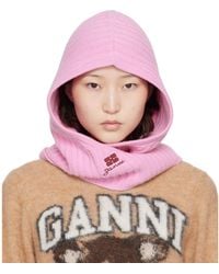 Ganni - Wool Mix Balaclava - Lyst