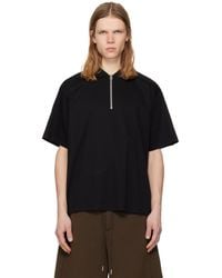 Sacai - Cotton Jersey Polo - Lyst
