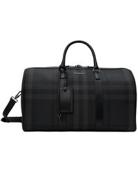 Burberry - Black Faux-leather Duffle Bag - Lyst