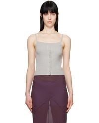 Dries Van Noten - Straight Neck Wool Tank Top - Lyst