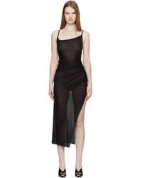 Mugler - Asymmetrical Buckled Strap Maxi Dress - Lyst