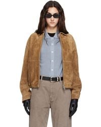 Arma - Tan Maddox Gritty Suede Jacket - Lyst