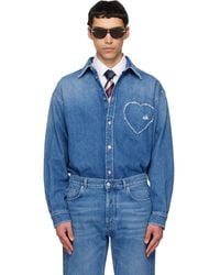 Moschino - Cotton Denim Shirt - Lyst