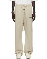 Fear Of God - Taupe Relaxed Fleece Piping Sweatpants - Lyst