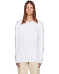 Versace - T-shirt à manches longues blanc à méduse - Lyst