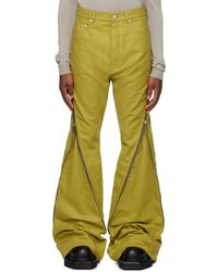 Rick Owens - Pantalon bolan banana jaune - Lyst