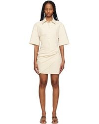 Jacquemus - Off- Le Raphia 'La Robe Camisa' Minidress - Lyst