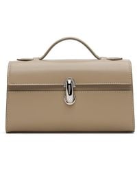 SAVETTE - Taupe Symmetry Pochette Bag - Lyst