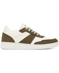 A.P.C. - . Off-white & Khaki Plain Sneakers - Lyst