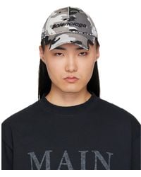 Balenciaga - Camo Cotton Ripstop Cap - Lyst