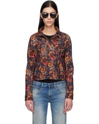 R13 - Skinny Denim Trucker Jacket - Lyst