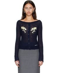 ShuShu/Tong - Beaded Floral Embellished Cardigan - Lyst