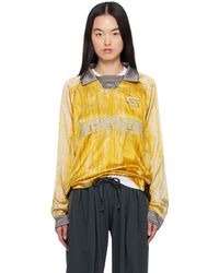 Serapis - Polo Jaune À Motif D'Éclaboussures - Lyst