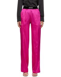 Tom Ford - Pink Pinched Seam Lounge Pants - Lyst