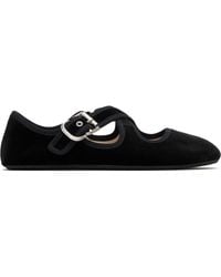 Alaïa - Satin Criss-Cross Ballet Flats - Lyst