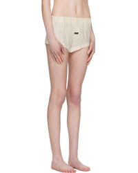OPEN YY Boxer Shorts Camp Mini Skort in Black | Lyst