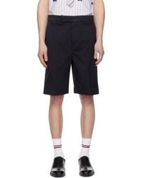 Thom Browne - Cotton Twill Utility Chino Shorts - Lyst