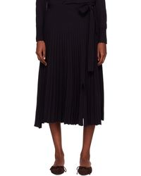 3.1 Phillip Lim - ネイビー ベルト ミディアムスカート - Lyst