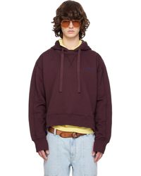 Sanderlak - Burgundy Embroidered Logo Hoodie - Lyst