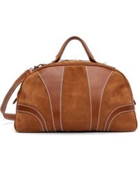 Dries Van Noten - Tan Suede Duffle Bag - Lyst