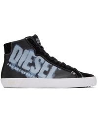 DIESEL - Black S-leroji Mid X Sneakers - Lyst