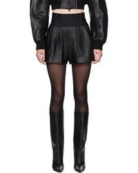 Alexander Wang - Safari Leather Shorts - Lyst