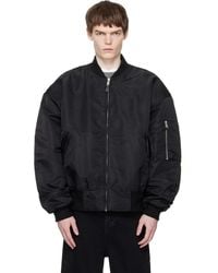 Entire studios Vicinity Crop Faux-fur Jacket in Black for Men | Lyst