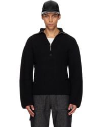 Courreges - Ribbed Wool Trucker Sweater - Lyst