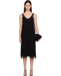 TOTEME - Chiffon Slip Midi Dress - Lyst