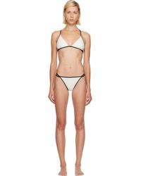 Balmain - Off- Monogram Lycra Bikini - Lyst