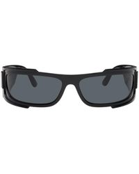 Versace - Black Medusa biggie Shield Sunglasses - Lyst
