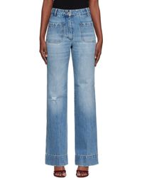 Victoria Beckham - ブルー Alina ハイウエストジーンズ - Lyst