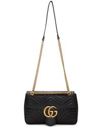 Gucci Medium GG Marmont Velvet Matelassé Shoulder Bag - Purple Shoulder Bags,  Handbags - GUC598276