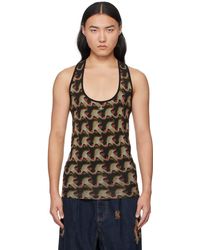 Vivienne Westwood - Multicolor Embroidered Tank Top - Lyst