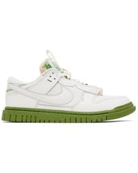 Nike - White & Green Air Dunk Low Jumbo Sneakers - Lyst