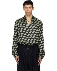Dries Van Noten - Polka-dot Satin Shirt - Lyst
