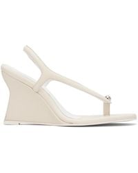 Paris Georgia Basics - Off- Valentina Wedge Heeled Sandals - Lyst