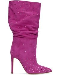 Paris Texas - Bottes holly roses à fronces - Lyst