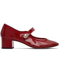 Repetto - Chaussures De Style Charles Ix À Talon Fabienne Rouges - Lyst