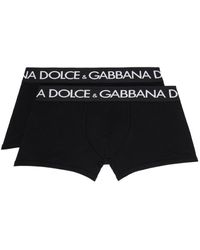 Dolce & Gabbana - Ensemble de deux boxers noirs - Lyst