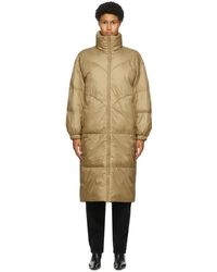 Étoile Isabel Marant Khaki Long Crayao Coat - Natural