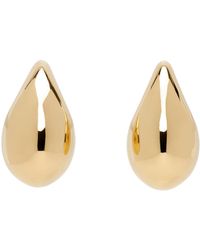 Bottega Veneta - Gold Large Drop Earrings - Lyst