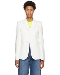 we11done Blazer blanc Oversized