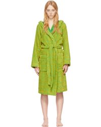 Bottega Veneta - Green Cotton Robe - Lyst