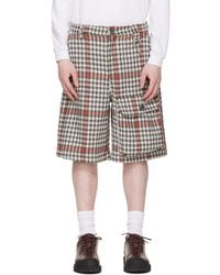 Reese Cooper - Wool Houndstooth Patch Pocket Shorts - Lyst